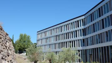 Vue depuis lâhĂ©bergement