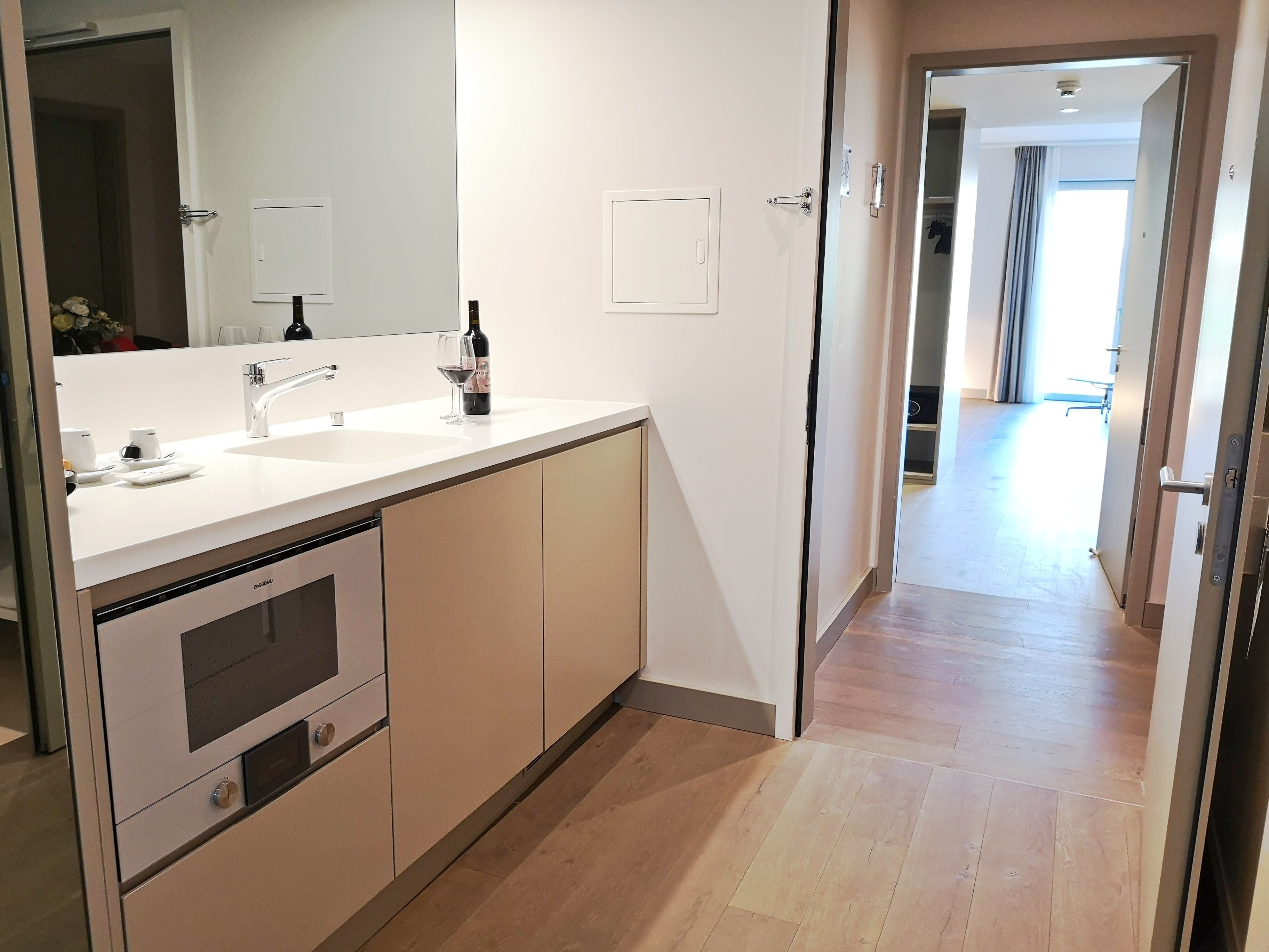 quadruple room (modern family suite) | private kitchenette | espresso maker