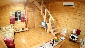 Villa, 2 Queen Beds | Living area | Flat-screen TV - Log Park (Jeju City)