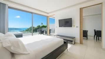 Luxury Villa, 2 Bedrooms, Sea View (Dreams Villas, Jacuzzi) | 2 bedrooms, in-room safe, individually decorated, individually furnished