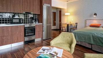 Studio (Apartment for Two) | 1 makuuhuone, työpöytä, silitysrauta/-lauta, ilmainen Wi-Fi