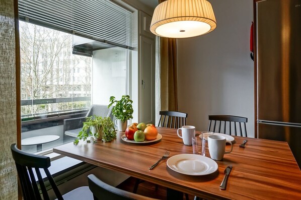 Apartment, 1 Bedroom (for Four) | In-room dining
