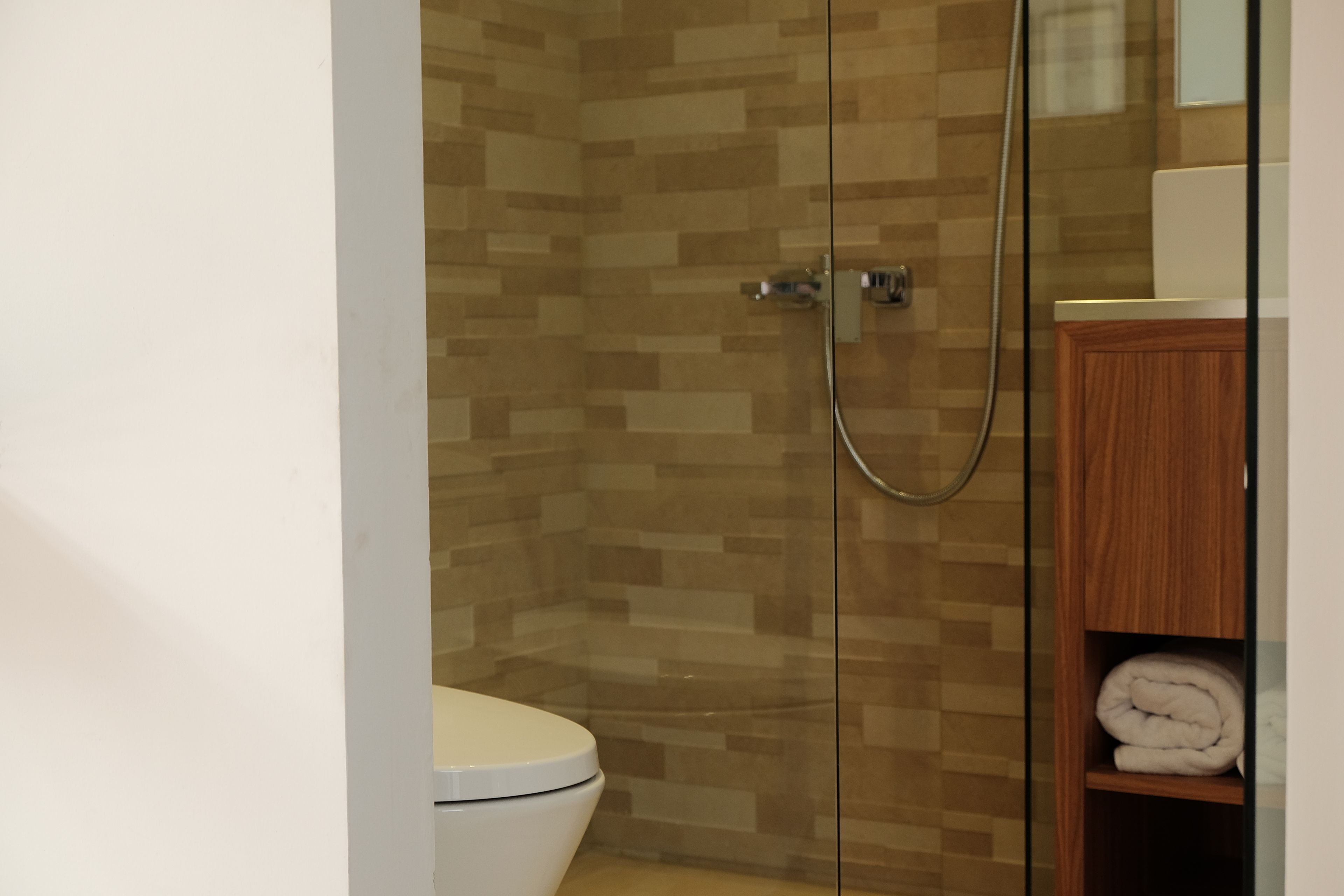 superior room, 1 king bed | bathroom | shower, free toiletries, hair dryer, slippers