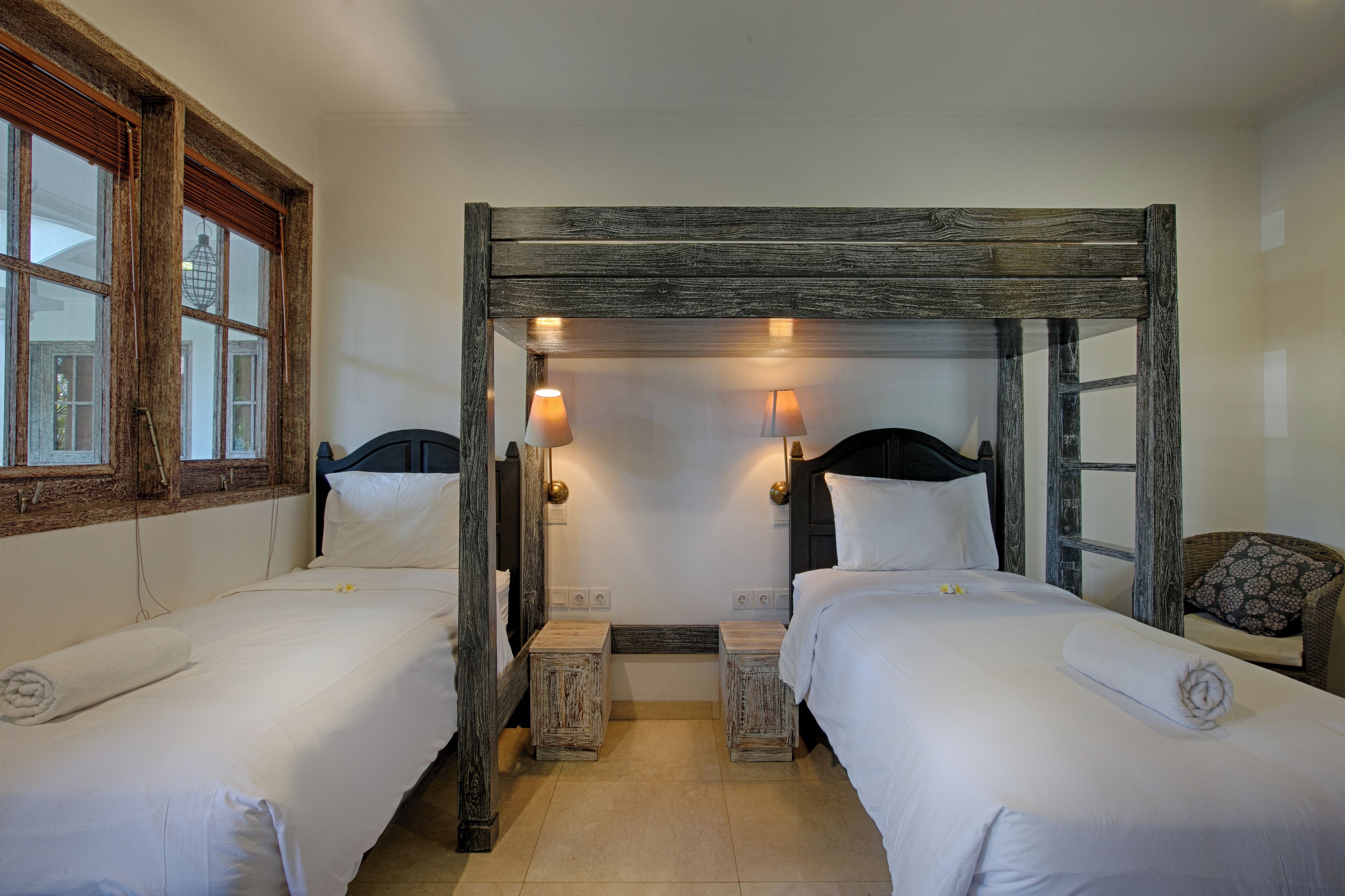 nudibranch disabled twin room (pool view) | minibar, in-room safe, desk, free wifi