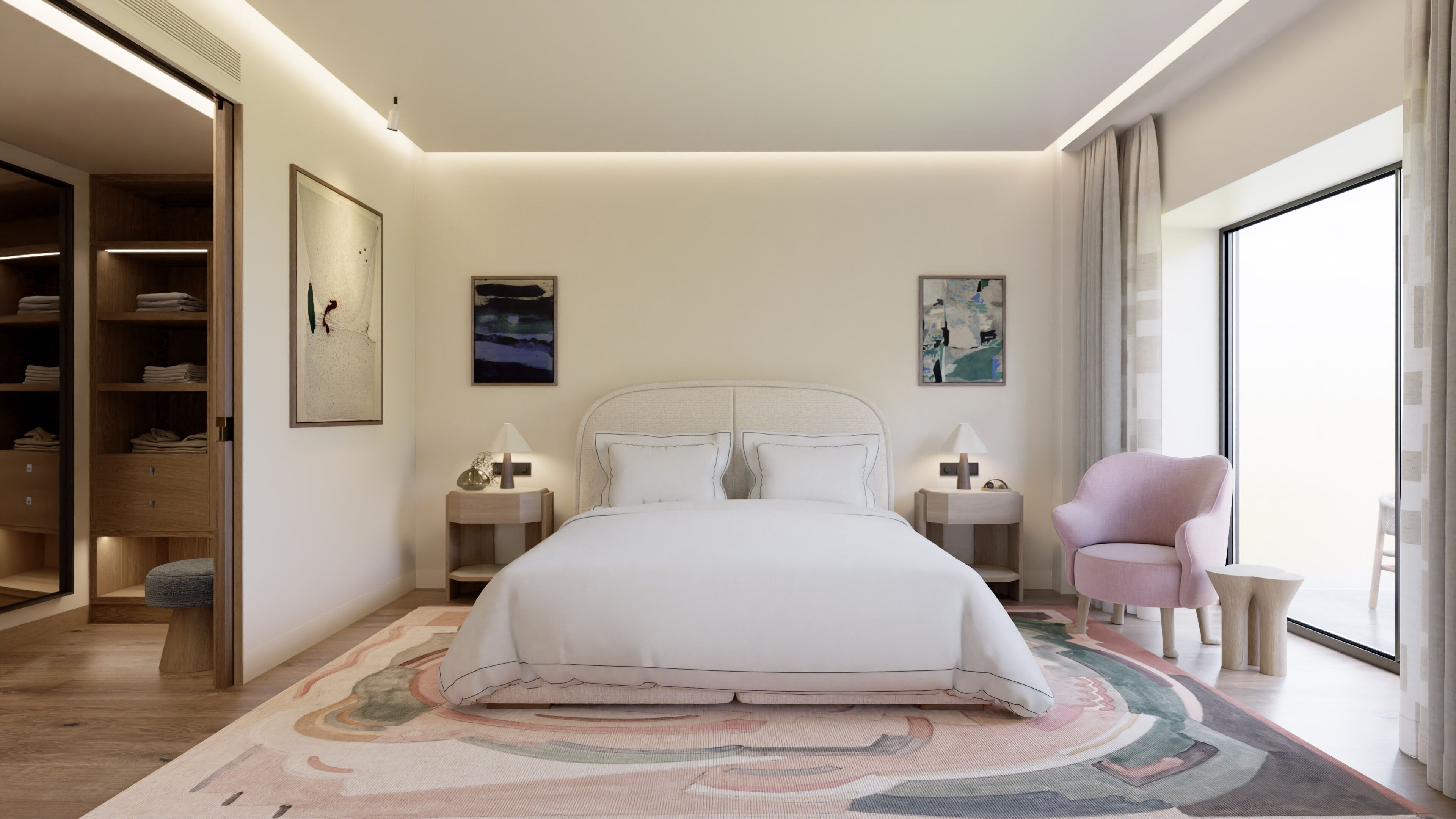 Premium bedding, down comforters, minibar, in-room safe