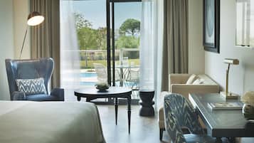 1 chambre, literie de qualité supérieure, couette en duvet d'oie
