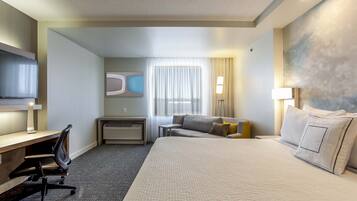 Habitación, 1 cama de matrimonio grande con sofá cama, no fumadores | Vistas al patio