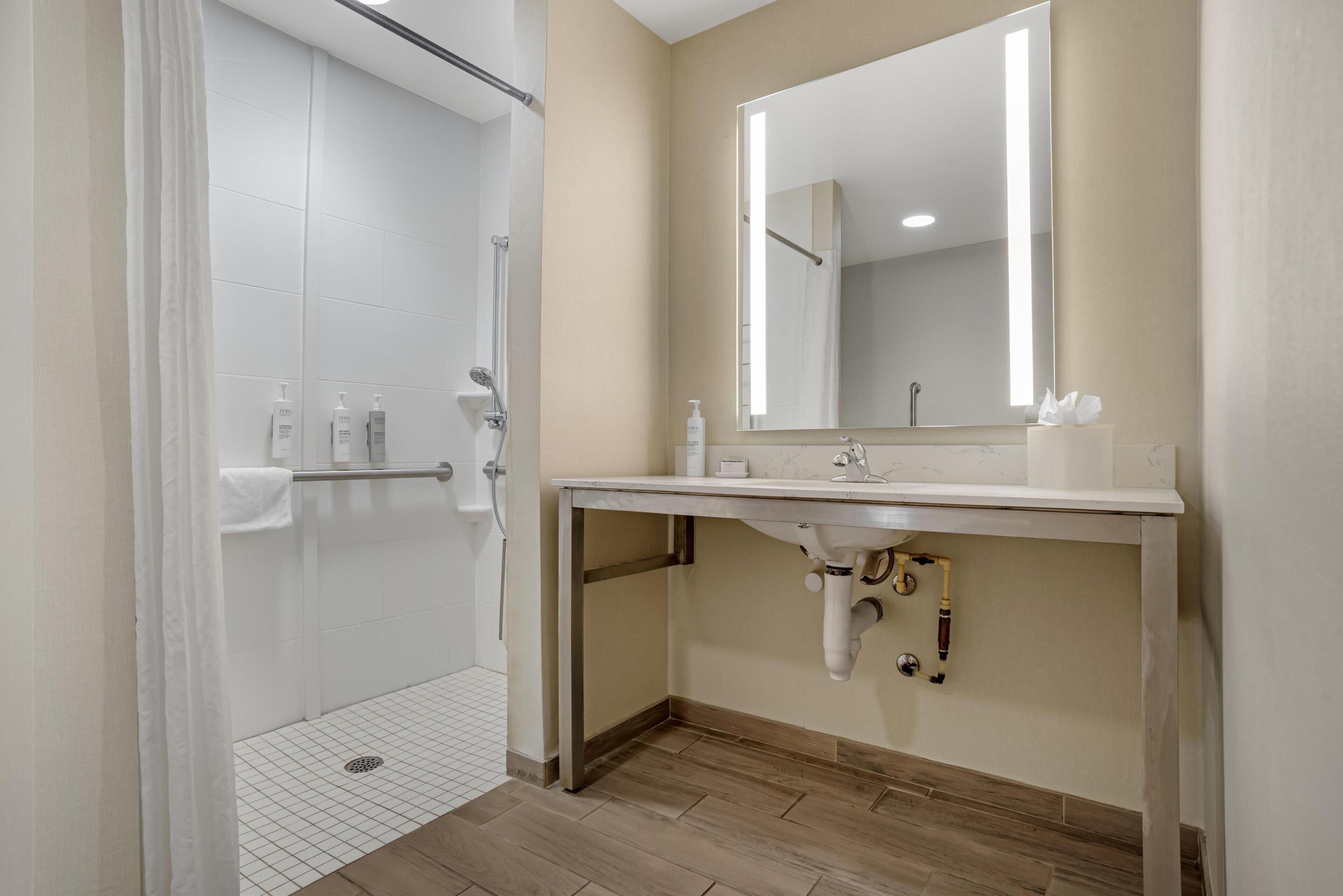 free toiletries, bathrobes, towels