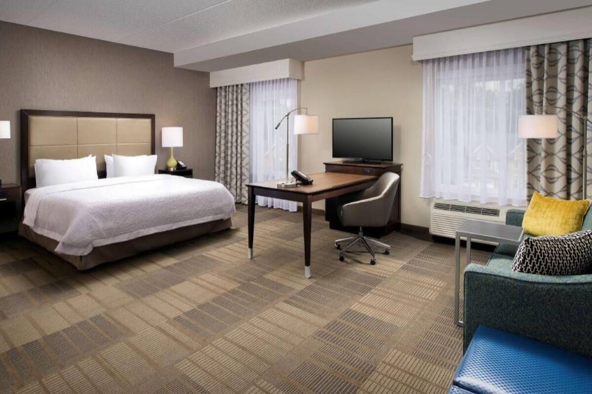 In-room safe, desk, iron/ironing board, free cribs/infant beds