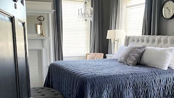 Premium bedding, individually decorated, individually furnished