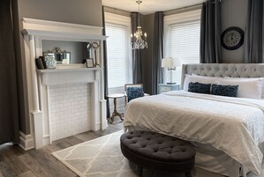 Habitación, 1 cama de matrimonio grande (The Henley) | Ropa de cama de alta calidad y decoración individual