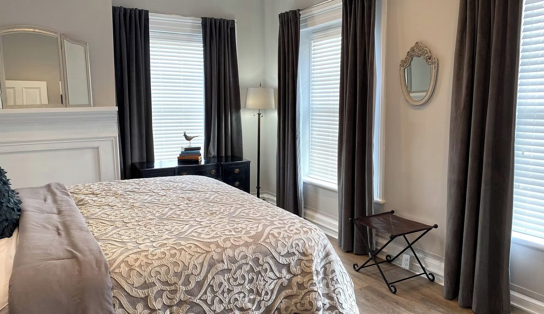 Premium bedding, individually decorated, individually furnished