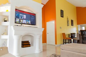 Family House, 2 Bedrooms, Accessible, Garden View | 2 bedrooms, Egyptian cotton sheets, premium bedding, in-room safe