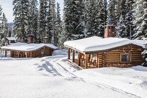 Cabin, 1 Queen Bed (Cougar) | Terrace/patio