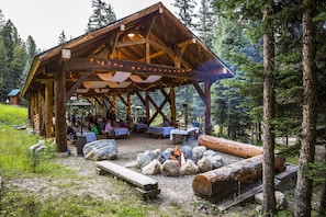 Espace de banquet à l’extérieur