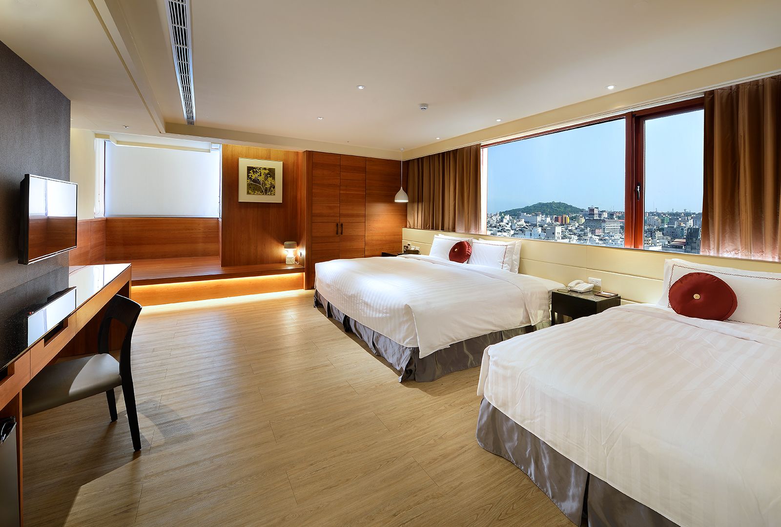 deluxe triple room | premium bedding, in-room safe, desk, blackout curtains