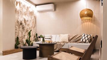 Siddeområde i lobbyen