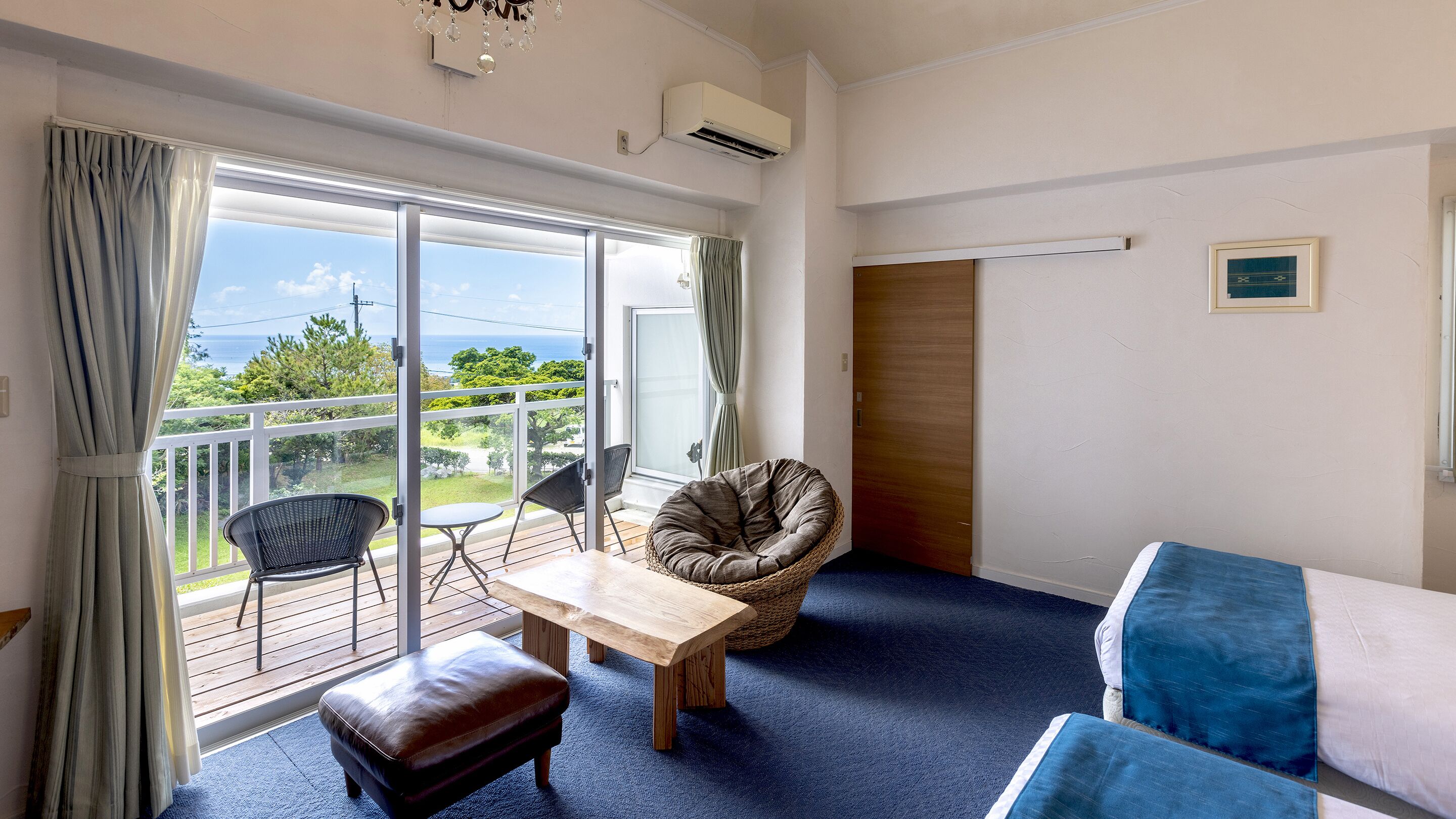 standard twin room, ocean view | individually decorated, desk, laptop workspace, blackout curtains