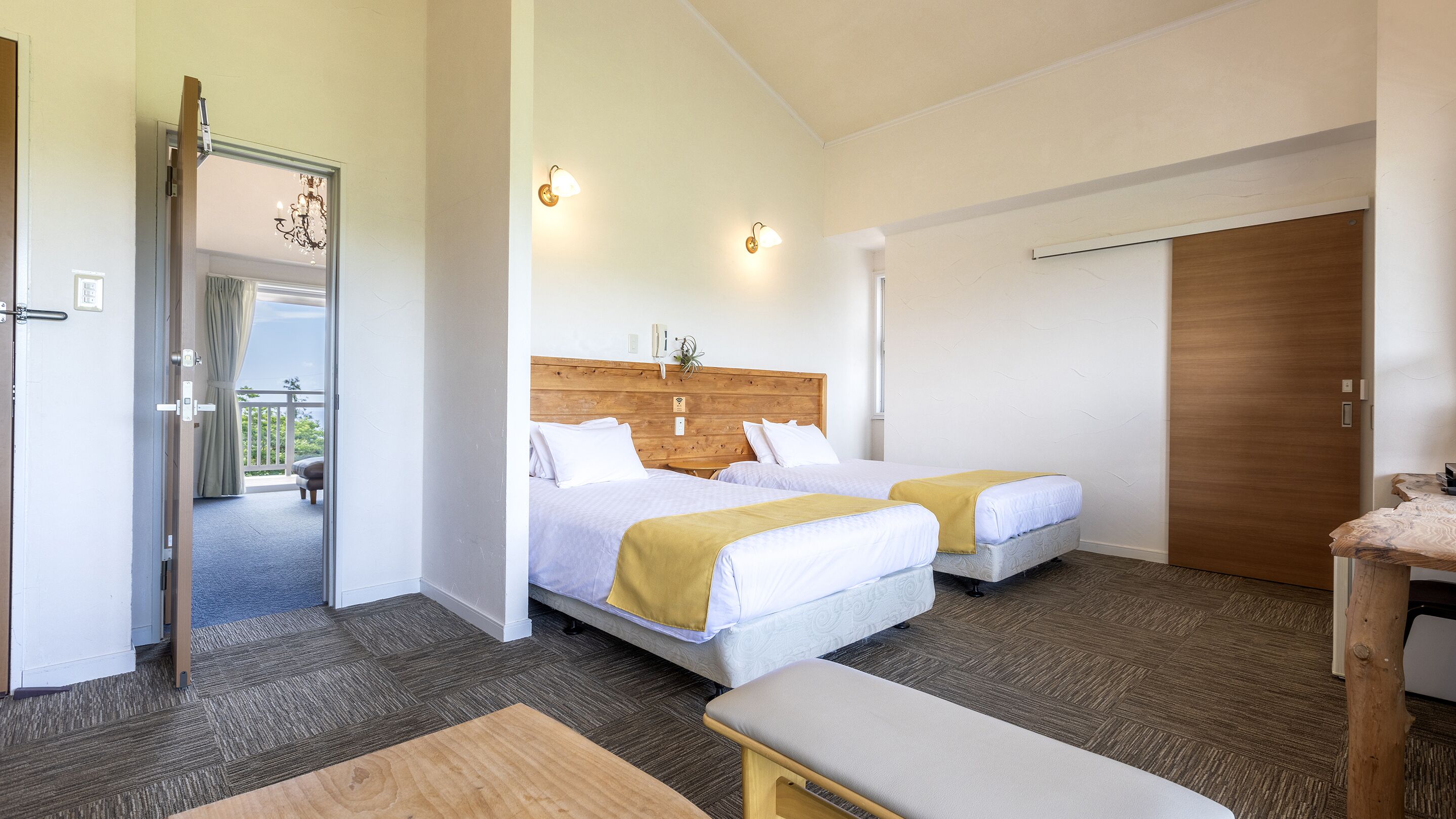 family room | individually decorated, desk, laptop workspace, blackout curtains