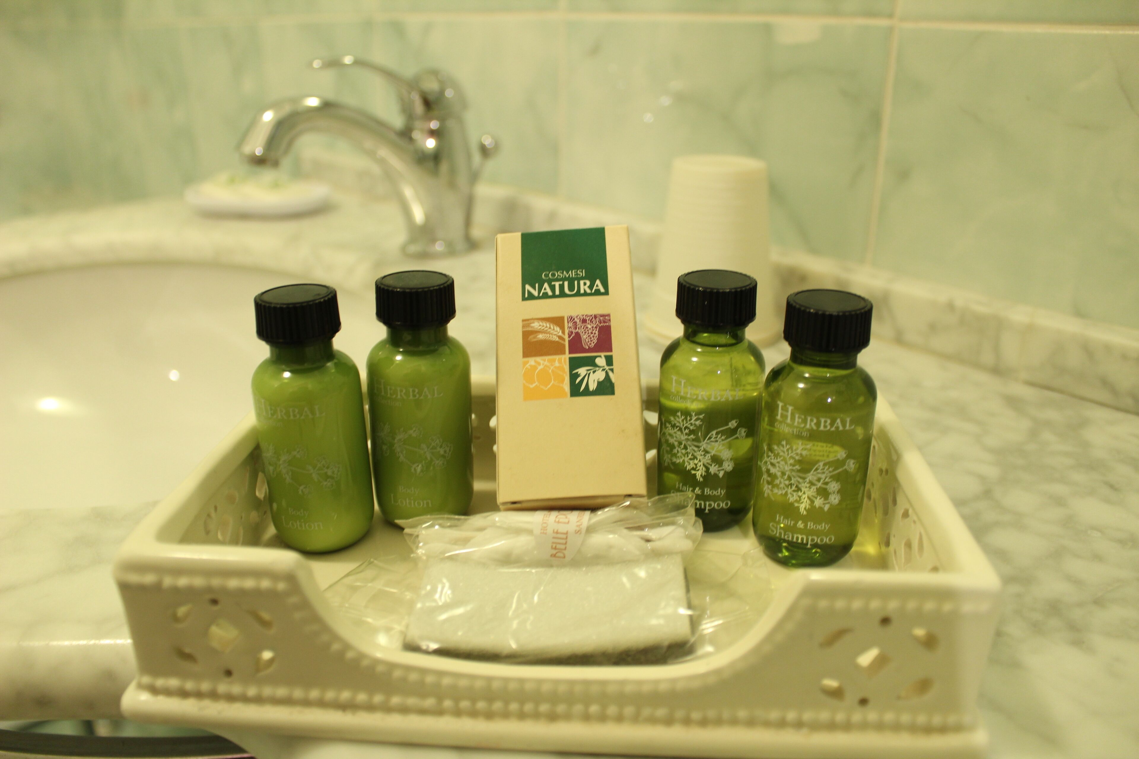 free toiletries, hair dryer, slippers, bidet