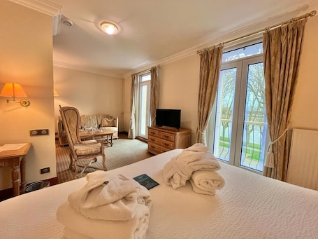 1 habitación y ropa de cama de alta calidad
