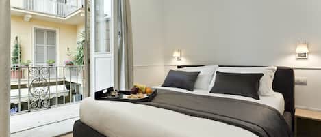 1 Schlafzimmer, hochwertige Bettwaren, Daunenbettdecken, Zimmersafe