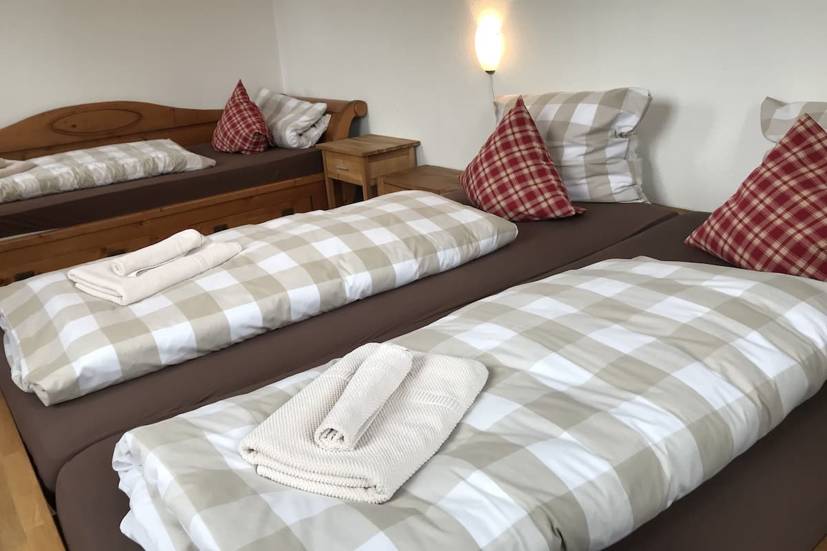 Family Apartment, 2 Bedrooms | Minibar, in-room safe, desk, laptop workspace