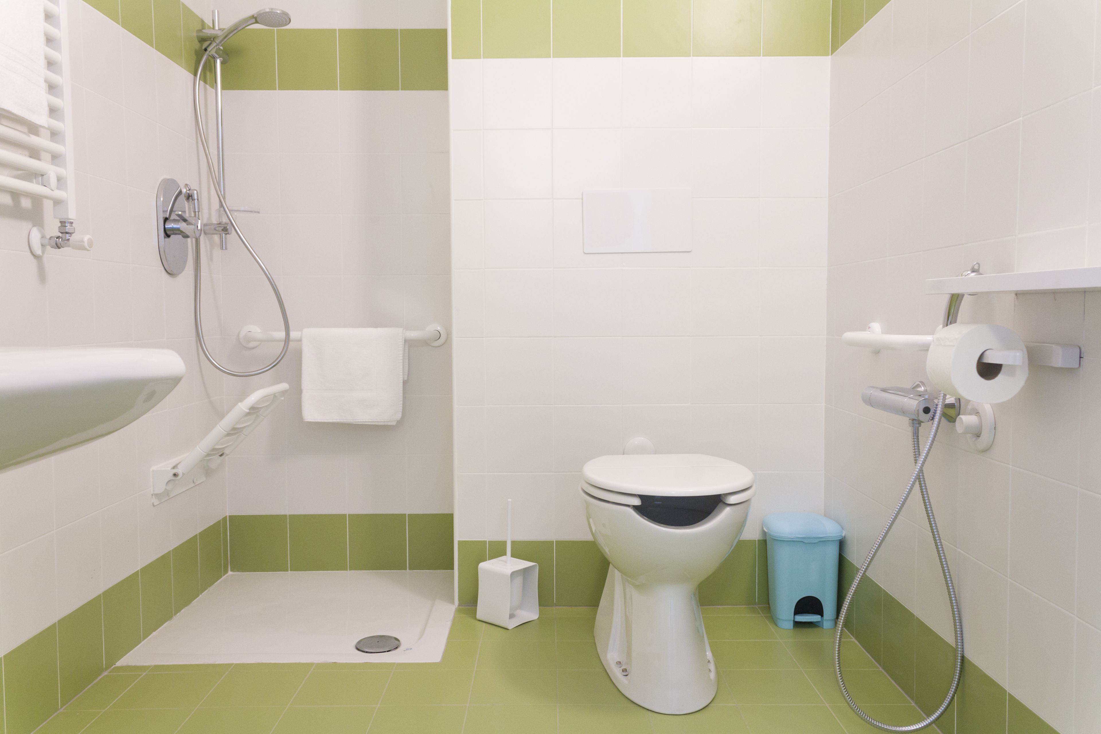 single room, accessible | bathroom | shower, free toiletries, hair dryer, bidet