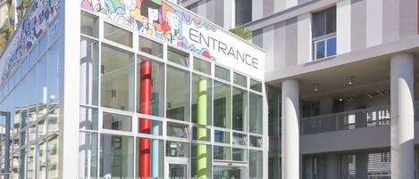 Voorkant van accommodatie