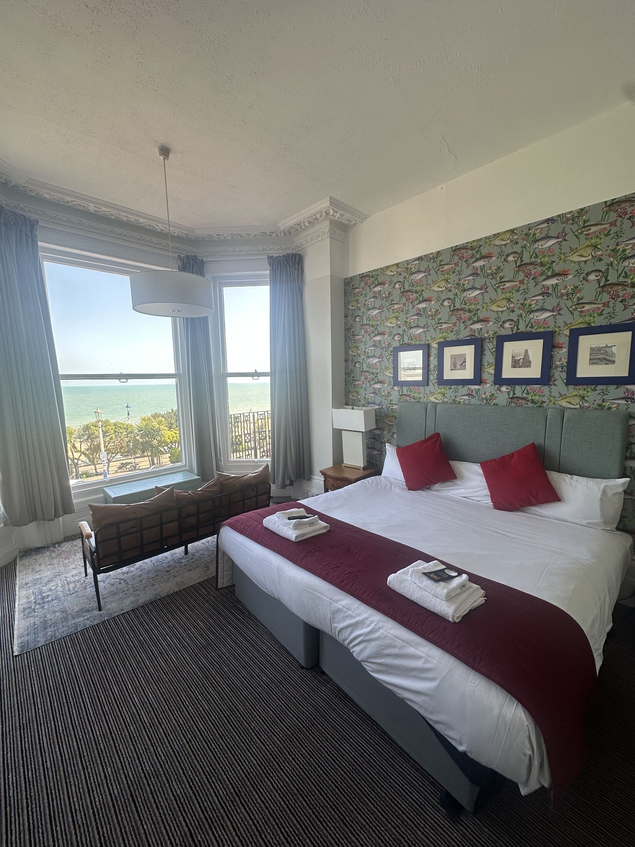 双人房, 海景 (Large) | 办公桌、熨斗/熨板、免费 WiFi、床单