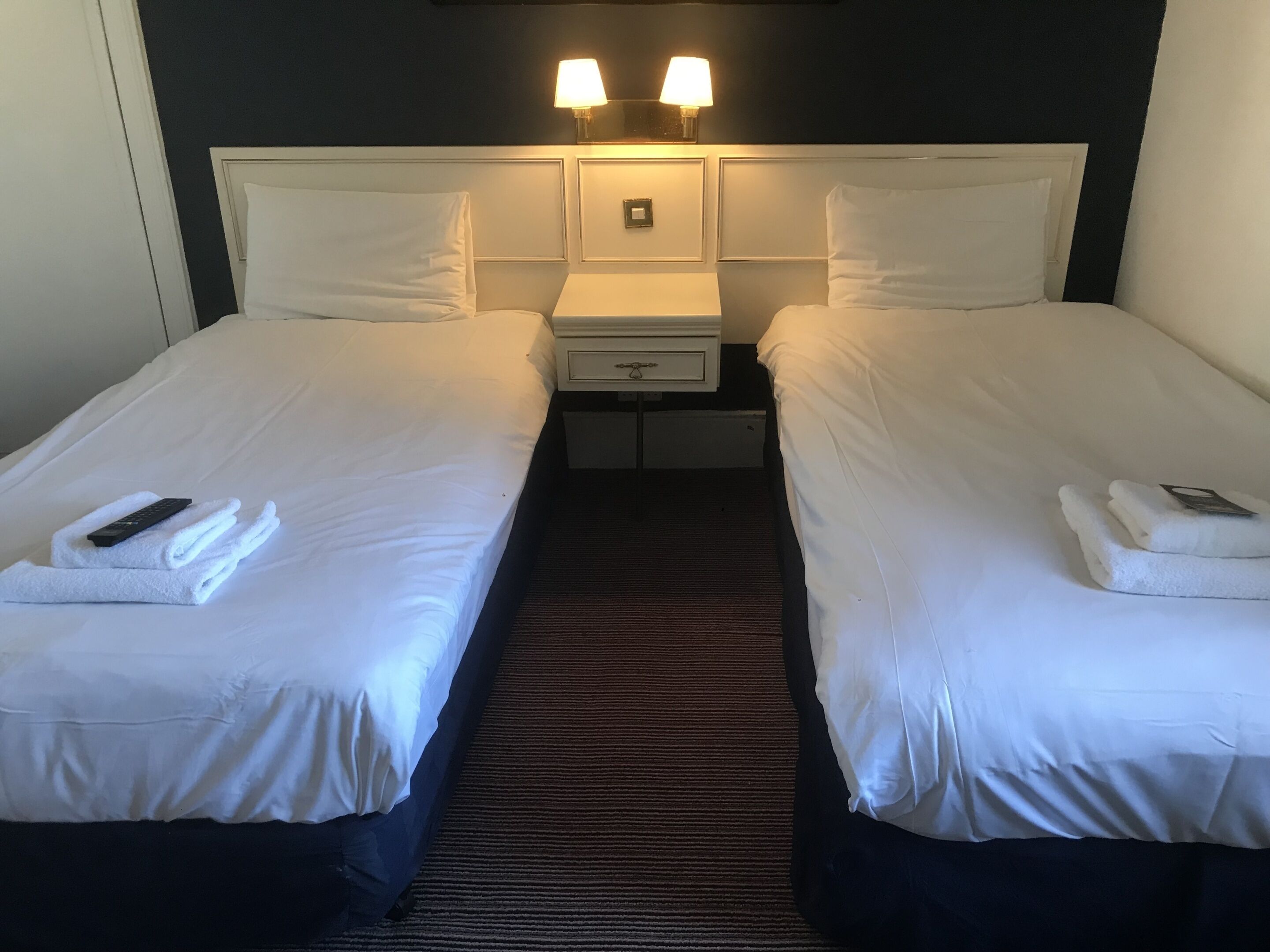 Economy Twin Room, Ensuite (Rear View) | Desk, iron/ironing board, free WiFi, bed sheets