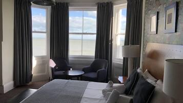 Panoramic Double Room, Ensuite, Ocean View (Sea View) | Desk, iron/ironing board, free WiFi, bed sheets