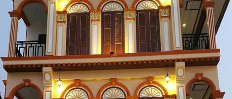 Front of property – evening/night