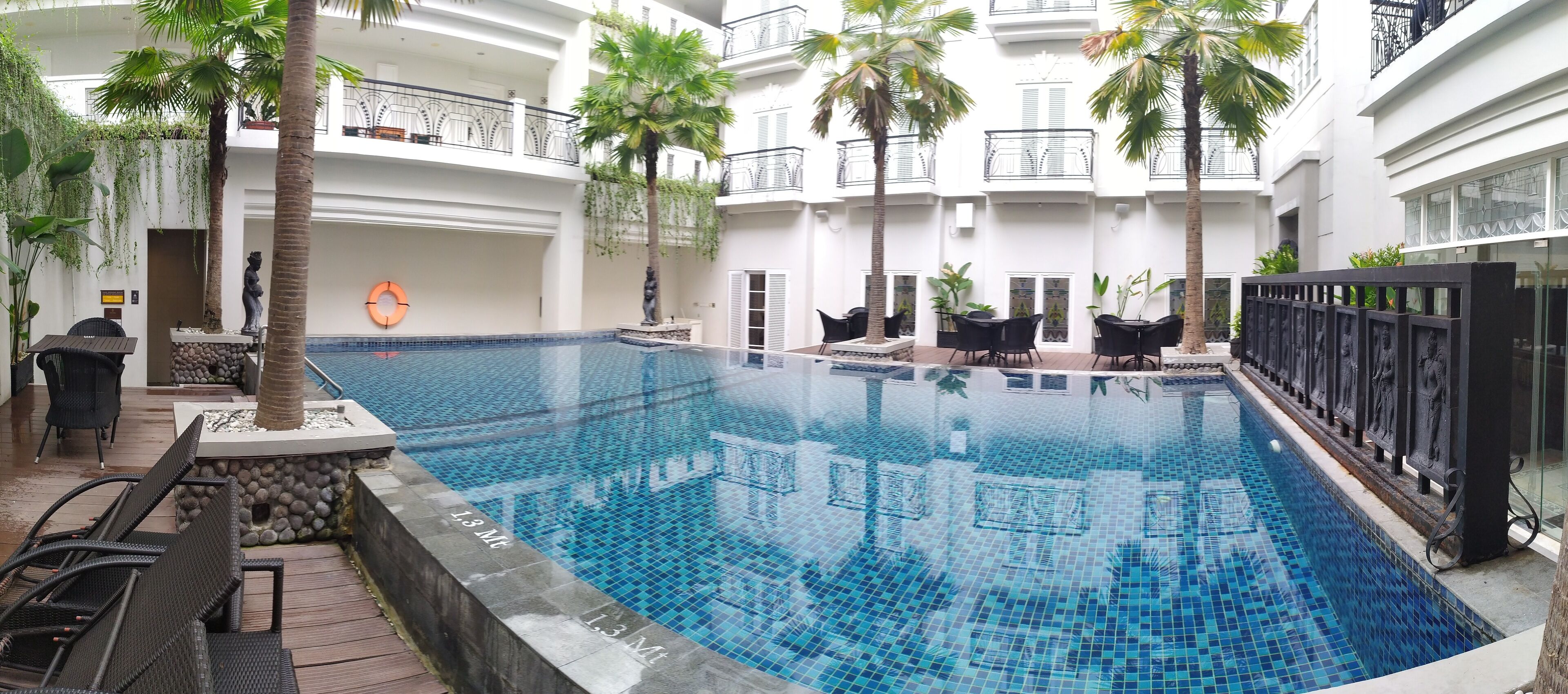 outdoor wedding area