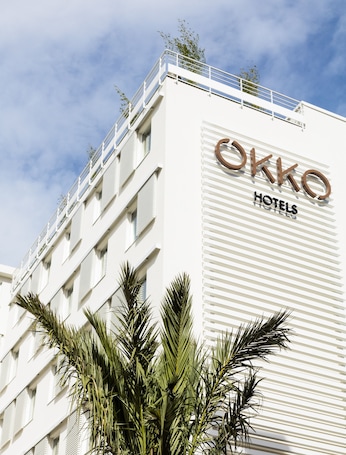 Front of property. OKKO Hotels Cannes Centre