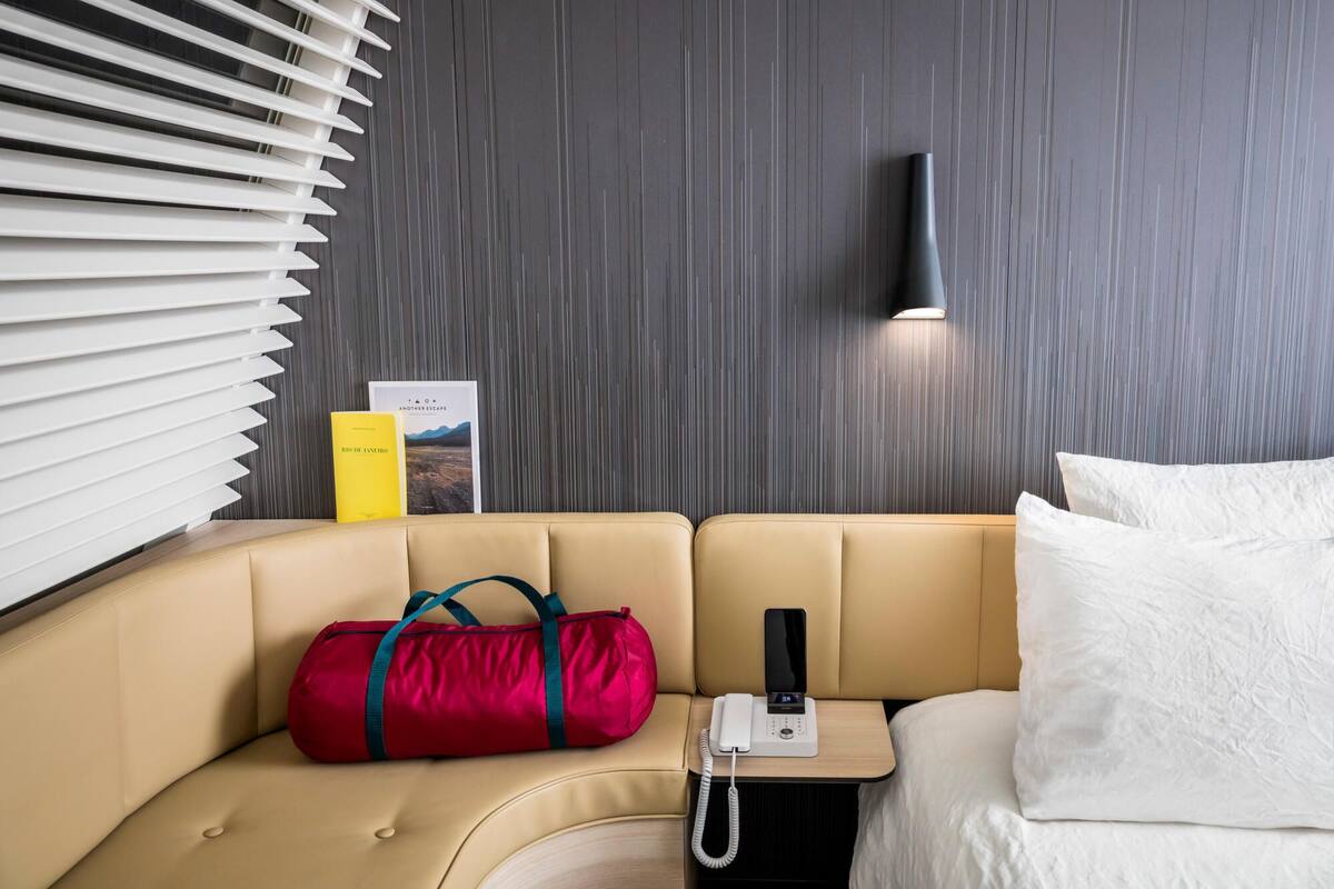 Premium bedding, down duvets, in-room safe, desk
