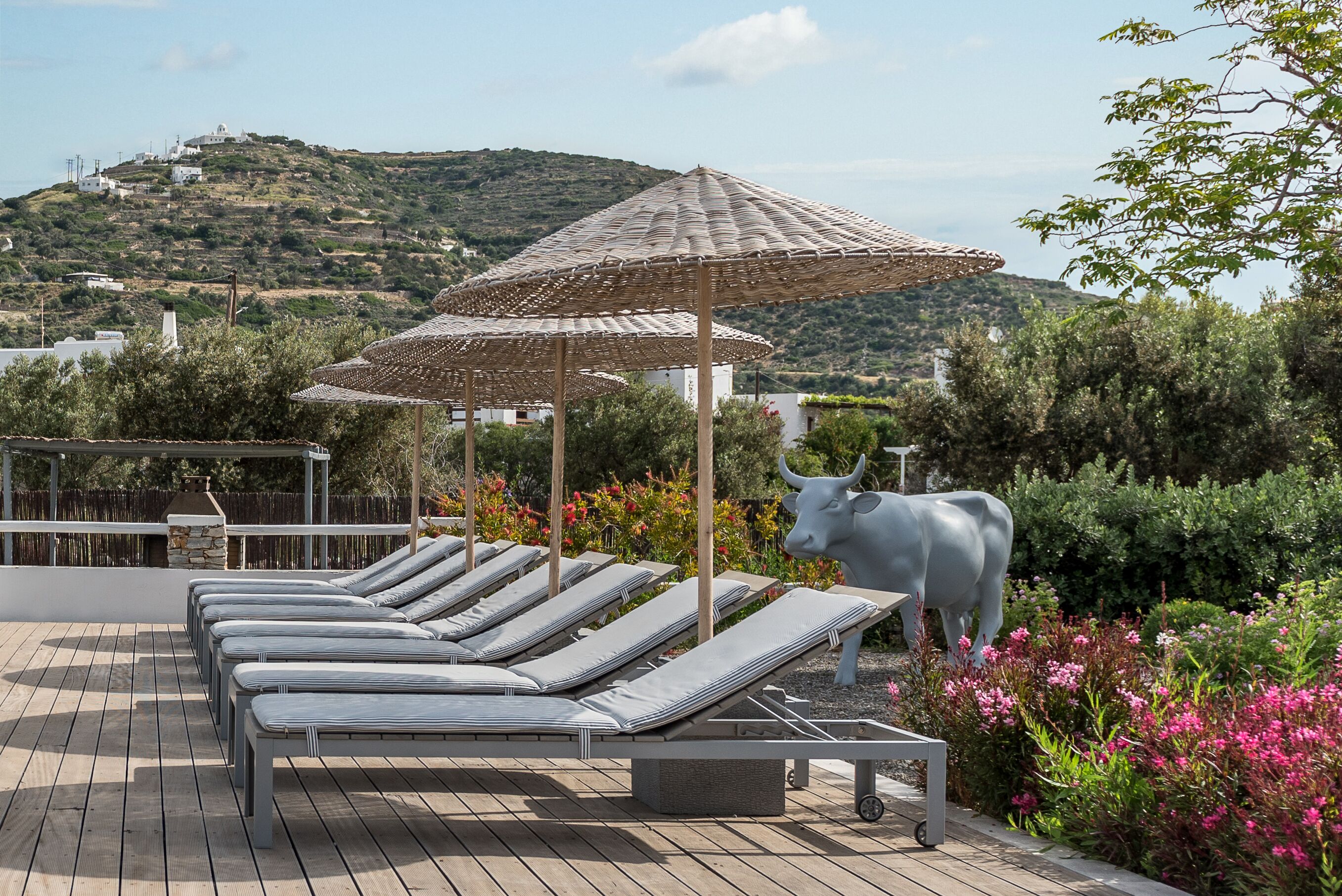 on the beach, beach towels