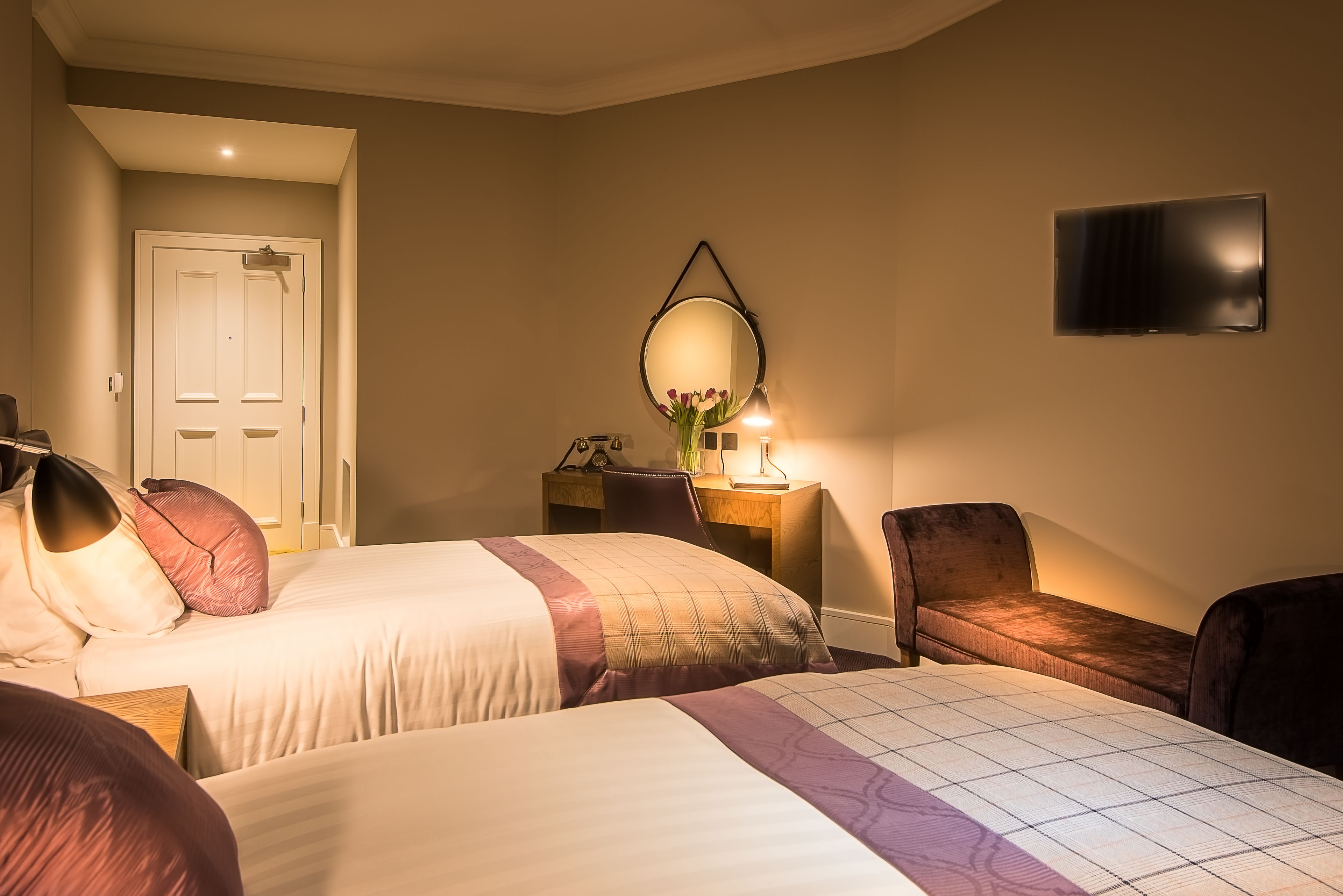 deluxe twin room | premium bedding, iron/ironing board, free wifi, bed sheets