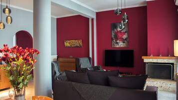 Familienapartment, mit Bad (Rose Velvet) | 1 Schlafzimmer, individuell eingerichtet, schallisolierte Zimmer