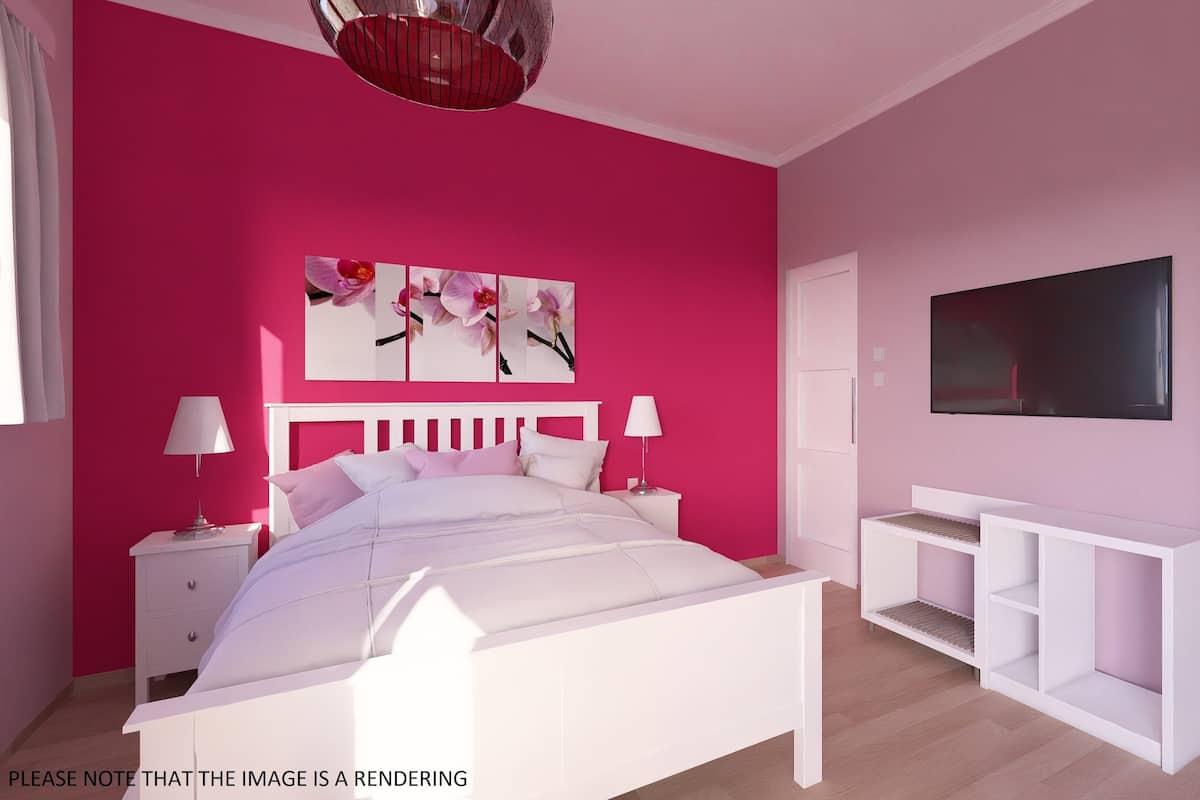 Deluxe studio, en-suite badkamer (Orchid Flat) | 1 slaapkamer, individueel gemeubileerd, geluiddichte muren