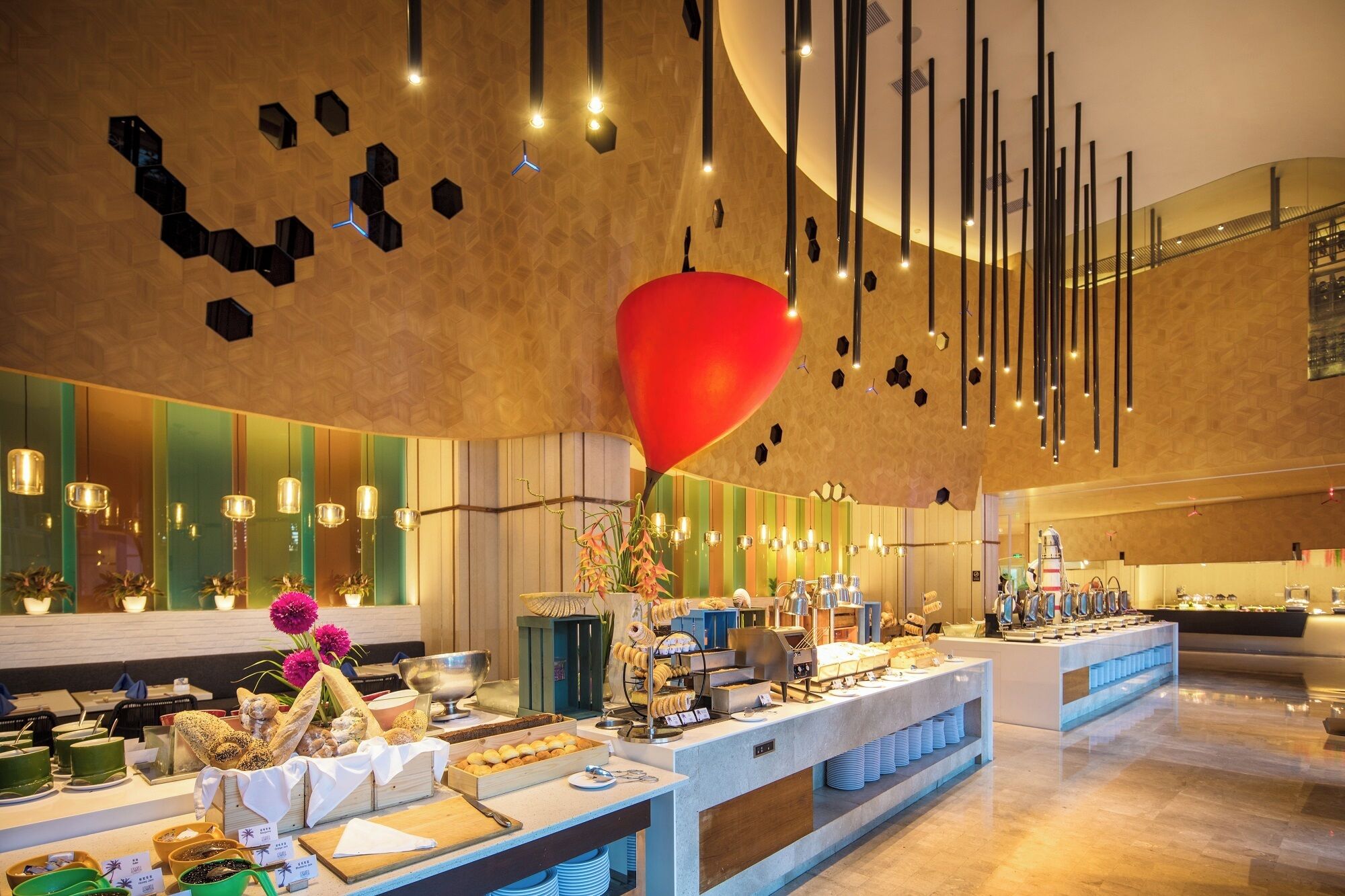 daily buffet breakfast for a fee