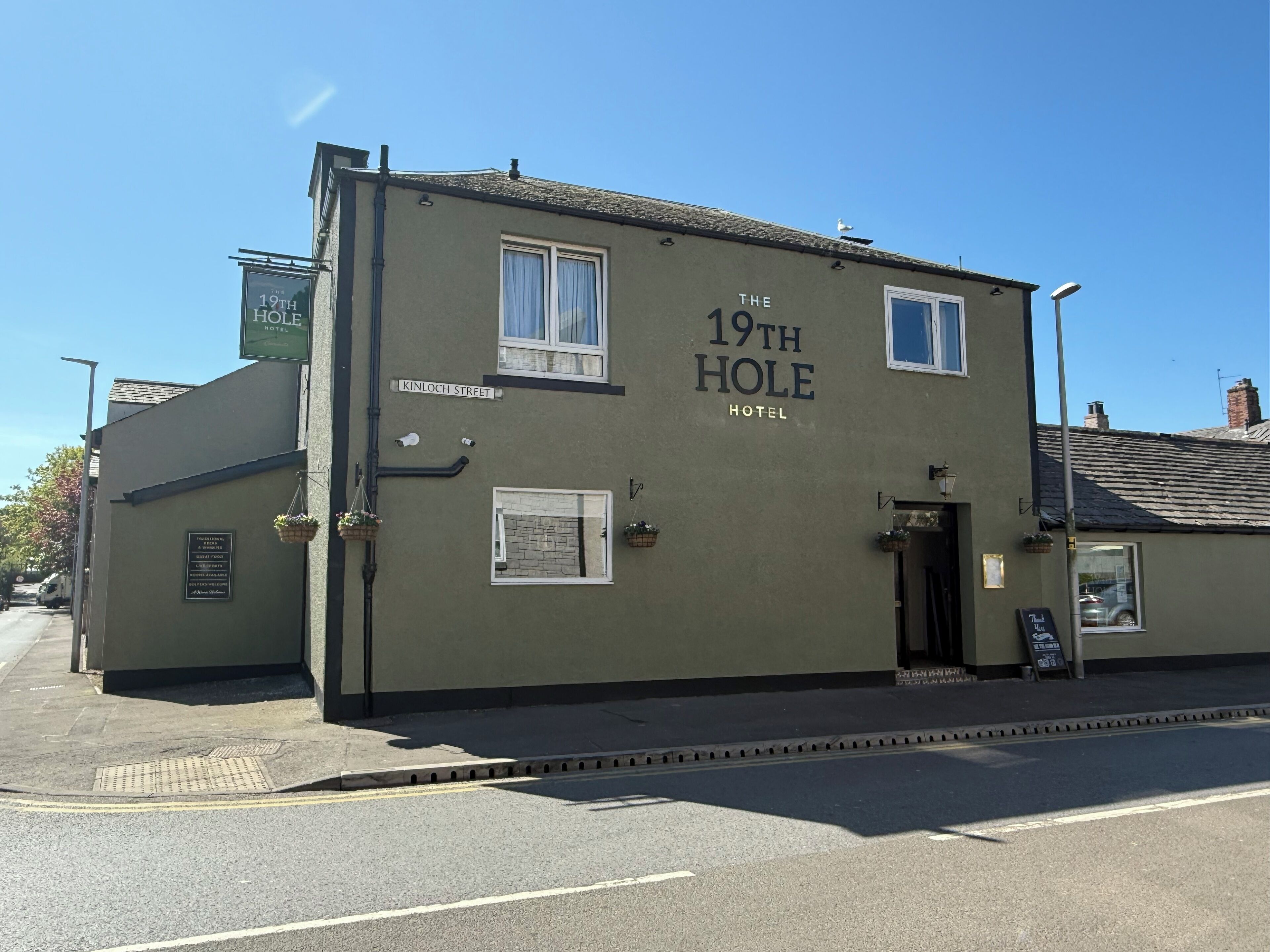 The 19th Hole Hotel on Kinloch Street.