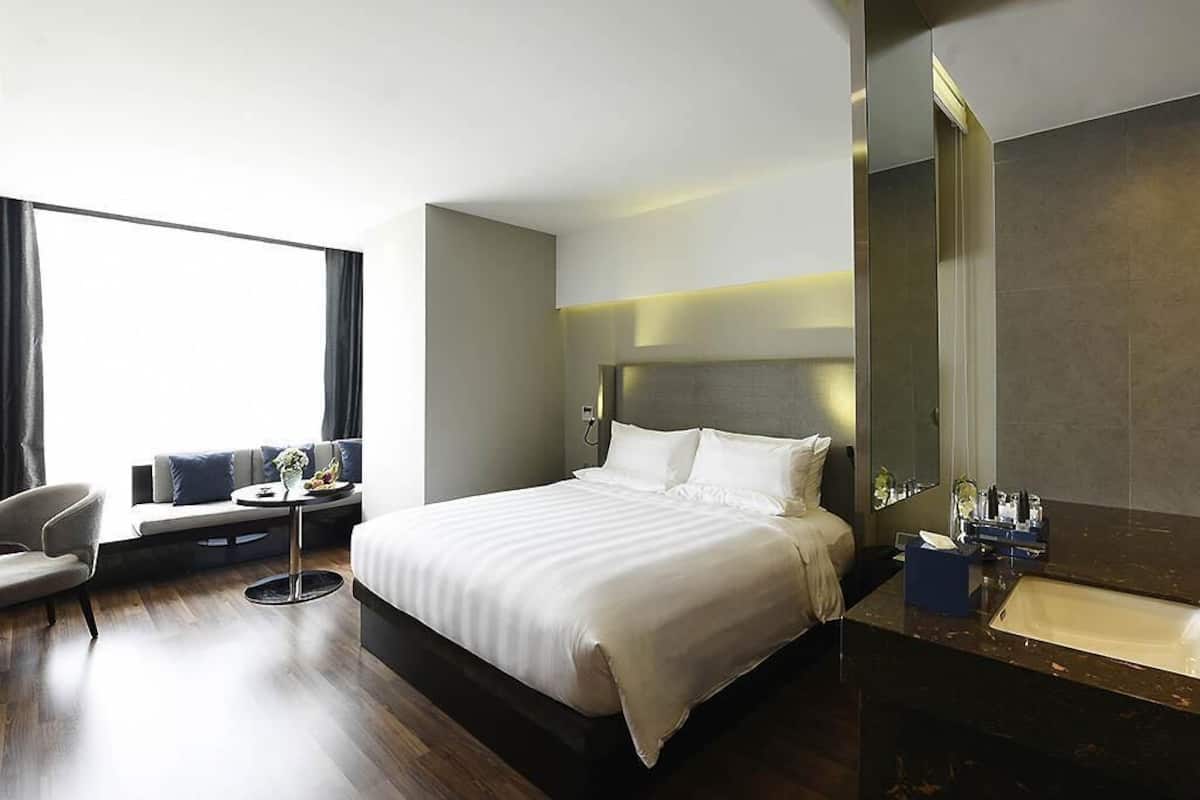 Studio Supérieur, 1 très grand lit | Literie hypoallergénique, mini-bar avec articles gratuits