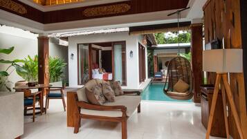 Familienvilla, 3 Schlafzimmer, eigener Pool, zum Garten hin (Pool Villa) | Außenbereich