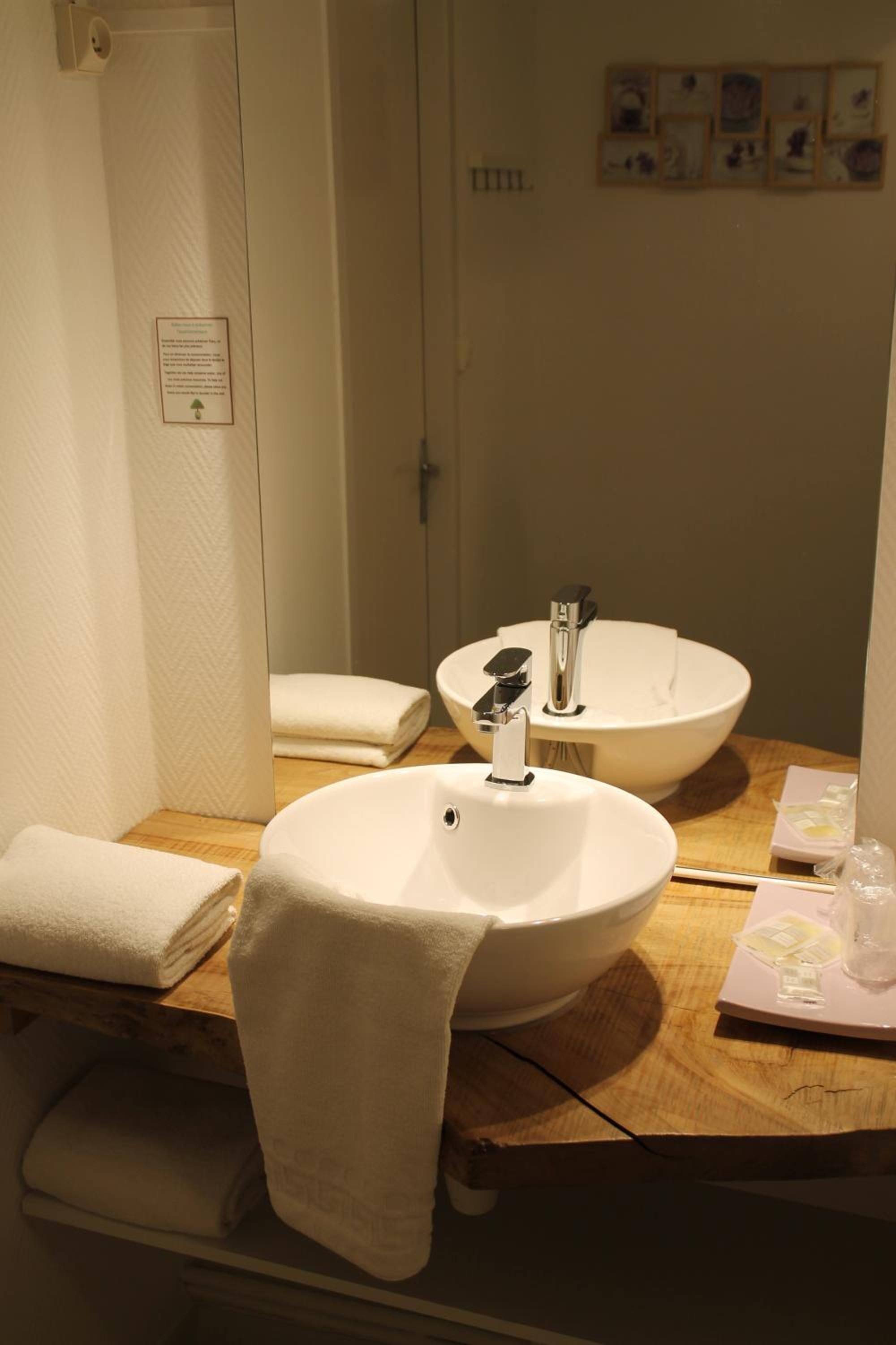 free toiletries, hair dryer, towels