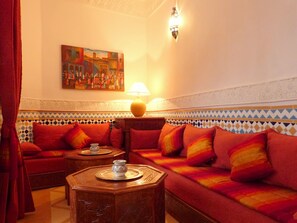 Sittområde i lobbyn