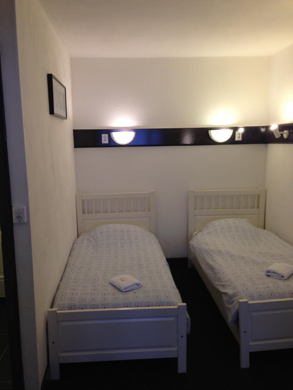 desk, cots/infant beds, free wifi, bed sheets