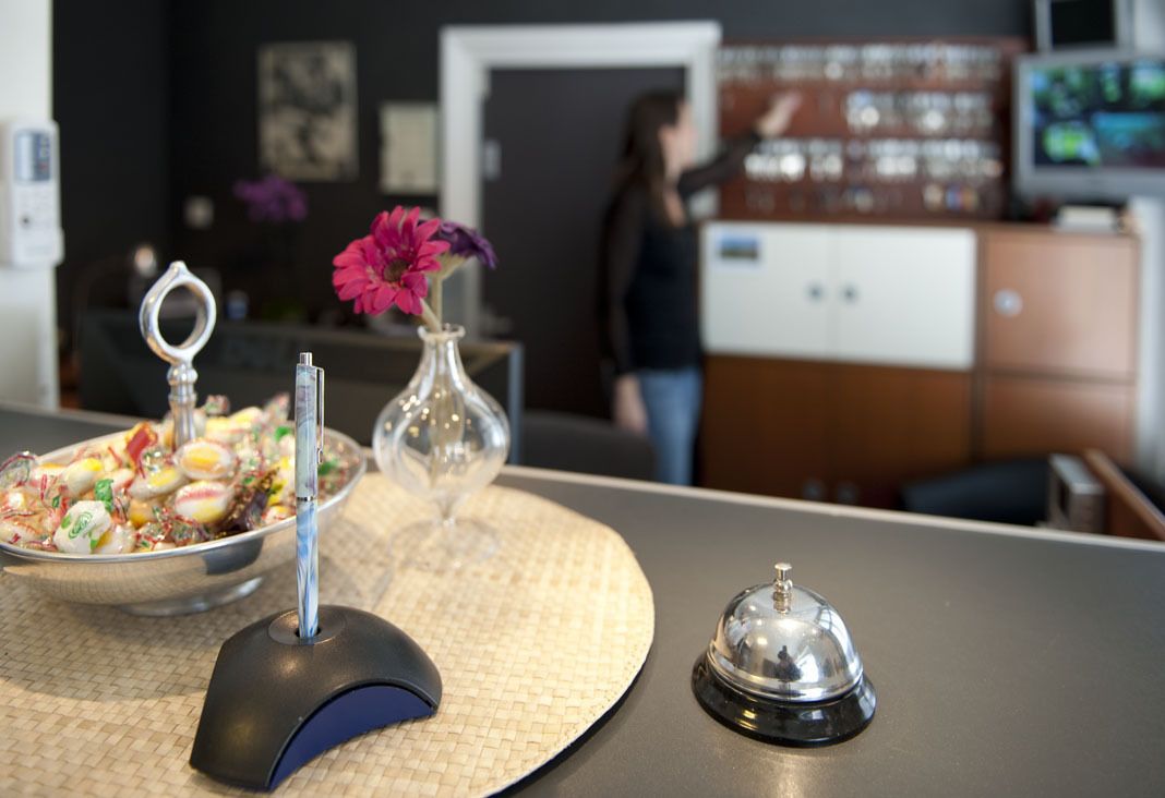 check-in/check-out kiosk