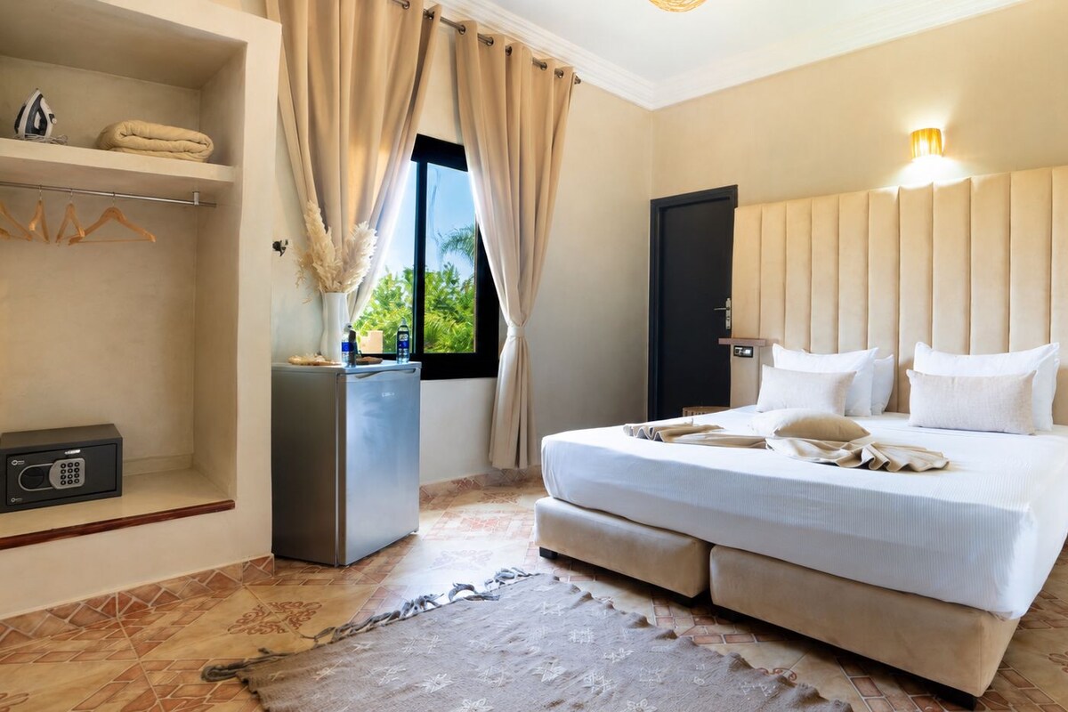 Minibar, blackout curtains, iron/ironing board (on request), bed sheets