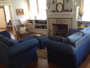 Room, Private Bathroom (202 -Main House) | Living room | Flat-screen TV, DVD player - 202 and Cottage (Fredericksburg)